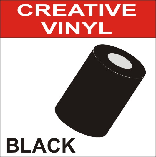 Creative Sign Making Vinyl - 1m x 22cm - BLACK Creative Sign Making Vinyl - 1m x 22cm - BLACK